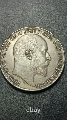 Rare silver coin 1 crown 1902 Britain