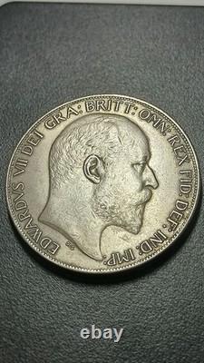 Rare silver coin 1 crown 1902 Britain