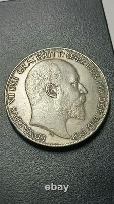 Rare silver coin 1 crown 1902 Britain