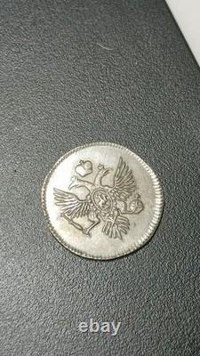 Rare silver coin 1 grivennik 1740 Russian Empire