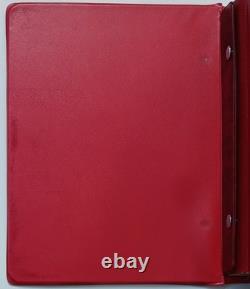 Red 1968 UN FAO Album Lot Of 45 World Coins Including Silver 5 Pages Complete