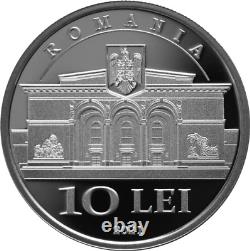 Romania 10 lei silver 31.1 g foundation of the national opera in Bucharest 2021