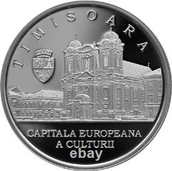 Romania 10 lei silver coin Timisoara 2023 European Capital of Culture BNR 2023