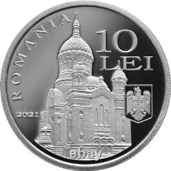Romania 10 lei silver proof coin Metropolitan Bartolomeu Anania birth BNR 2021