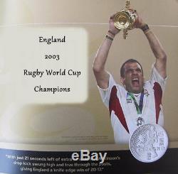 Rugby World Cup Champions Silver Proof Coins England Australia New Zealand