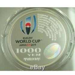 Rugby World Cup Japan 2019 commemorative Coin 1000 YEN Box in Case Limited rare