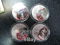 Russia 3x12 rubles 2017 FIFA 2018 Football World Cup 12 coins set Silver PROOF