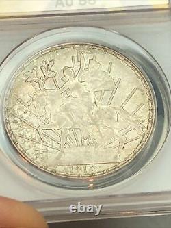 SASA 1910 mexico Peso caballito anacs au55 nice coin