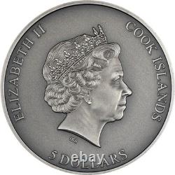 SECRET HEART 1 Oz Silver Coin $5 Cook Islands 2023