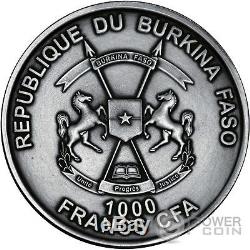 SELACHII World of Evolution 1 Oz Silver Coin 1000 Francs Burkina Faso 2016