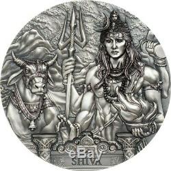 SHIVA Gods Of The World 3 Oz Silver Coin Cook Islands 2019
