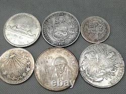 SILVER COIN LOTS SOME OLD WORLD COINS 1769! To 1960! 6 SILVER COLLECTIBLES