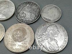 SILVER COIN LOTS SOME OLD WORLD COINS 1769! To 1960! 6 SILVER COLLECTIBLES
