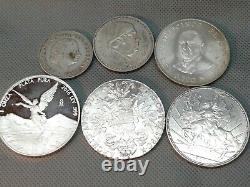 SILVER COIN LOTS SOME OLD WORLD COINS 1780! To 2016! 6 SILVER COLLECTIBLES