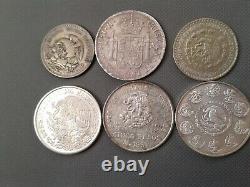 SILVER COIN LOTS SOME OLD WORLD COINS 1807! To 2014! 6 SILVER COLLECTIBLES