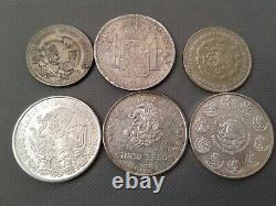 SILVER COIN LOTS SOME OLD WORLD COINS 1807! To 2014! 6 SILVER COLLECTIBLES