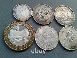 SILVER COIN LOTS SOME OLD WORLD COINS 1870! To 1980! 6 SILVER COLLECTIBLES