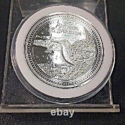 SIX 1oz SILVER $2 COINS of EASTERN CARIBBEAN CENTRAL BANK LOBSTER-BIRD-FLAMINGO