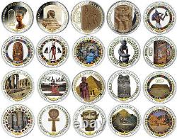 SOLOMON ISLANDS 2014/17'Fascination of Ancient Egypt' 20-Coin Silver Collection