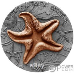 STARFISH World of Fossils 2 Oz Silver Coin 2$ Niue 2019