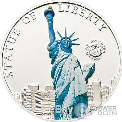 STATUE OF LIBERTY World of Wonders Silver Coin 5$ Palau 2010