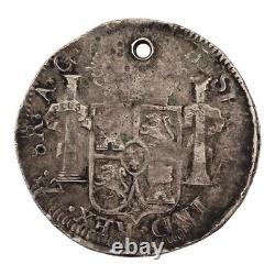 Scarce 1815 Mexico 8 Reales Zs AG War Of Independence Zacatecas Holed