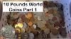 Searching 10 Pounds Of Mixed World Coins Segment 1