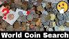 Searching World Coin Bag For Silver Coins And Rare Finds 5 Lb Bag