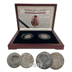 Set of 2 Yugoslavia Silver Coins Honoring King Peter II