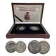 Set Of 2 Yugoslavia Silver Coins Honoring King Peter Ii