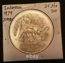 Set of Indonesian Silver Conservation Series Coins Javan Tiger & Orangutan