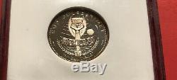 Sharjah-1970-2 R. (world Soccer Cup)silver Proof Coin, Pcgs Graded Pf67ultra Cameo