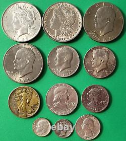 Silver Coin Lot 1890-O Morgan Strike Error Walking Liberty Full Band 1923 Peace