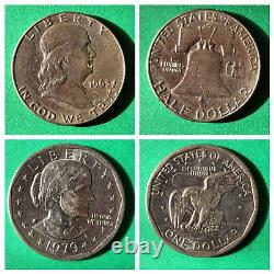 Silver Coin Lot 1890-O Morgan Strike Error Walking Liberty Full Band 1923 Peace