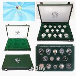 Silver Coins World Cup Football Medals FIFA 2006 Germany Rare Mint Proof Set 14
