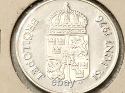 Silver Medal Sweden, Wedding Of King Carl XVI Gustaf And Queen Silvia, Very Rare