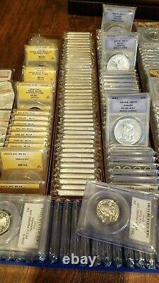 Silver US and World Coins Grab bag Lot 90% AG High grade PF70 MS69 14 COINS