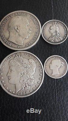 Silver World Coin lot (4 Coins)