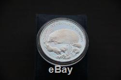 Silver big coin 1996 Animals of the World hedgehog JEZ (lat. Erinaceus) 1 OZ