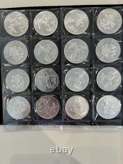 Silver coin 3 Rubles Saint George Victorious 2024 Russia