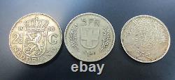 Silver coin lot of 3 world coins