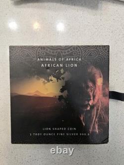Solomon Islands 2021 PAMP Animals of Africa Lion 1oz. 999 Silver Coin