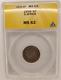 South Africa 1896 Silver 6pence Ms63 Anacs Rare Highgrade Kreuger Silver Coin 2b
