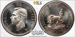 South Africa 1947 Silver 5 Shillings KM-31 PCGS Proof-66
