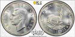 South Africa 1948 5 Shillings George VI Pcgs Pr67 Proof World Silver Coin 1a