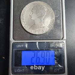 Spain Hispaniarum Joseph Napoleon 20 Reales 1809 M AI