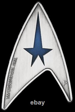 Star Trek STARFLEET COMMAND EMBLEM 2019 3oz SILVER HOLEY DOLLAR & DELTA COIN SET