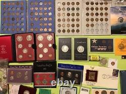 Sterling Silver BOOK OF Coins- Mix. LOT