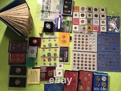 Sterling Silver BOOK OF Coins- Mix. LOT