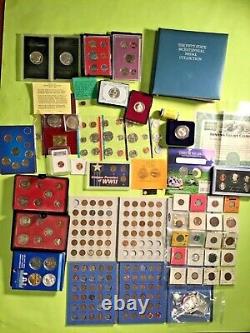 Sterling Silver BOOK OF Coins- Mix. LOT